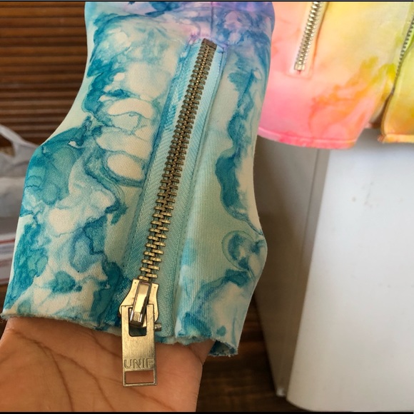 NWOT UNIF Ltd Edition Multicolored Tie Dye Jacket - Picture 8 of 11